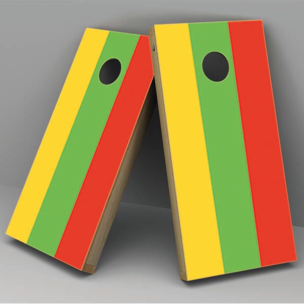 Lithuania Flag Cornhole Board Vinyl Decal Wrap