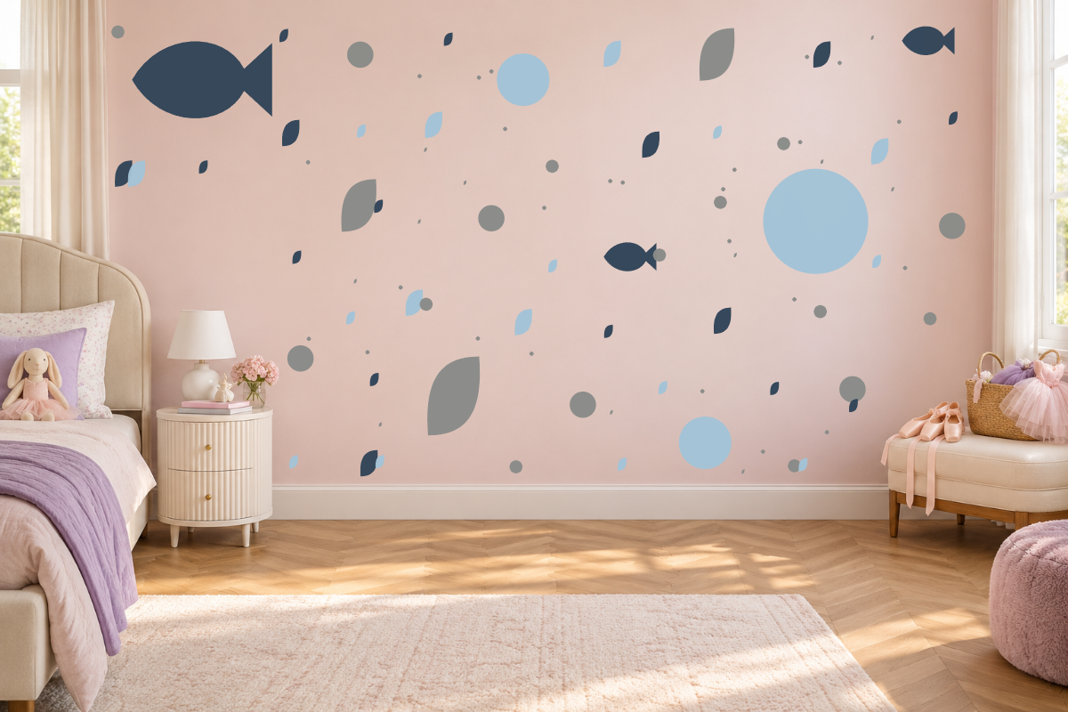 Little Fish Lagoon Wall Decal Kit