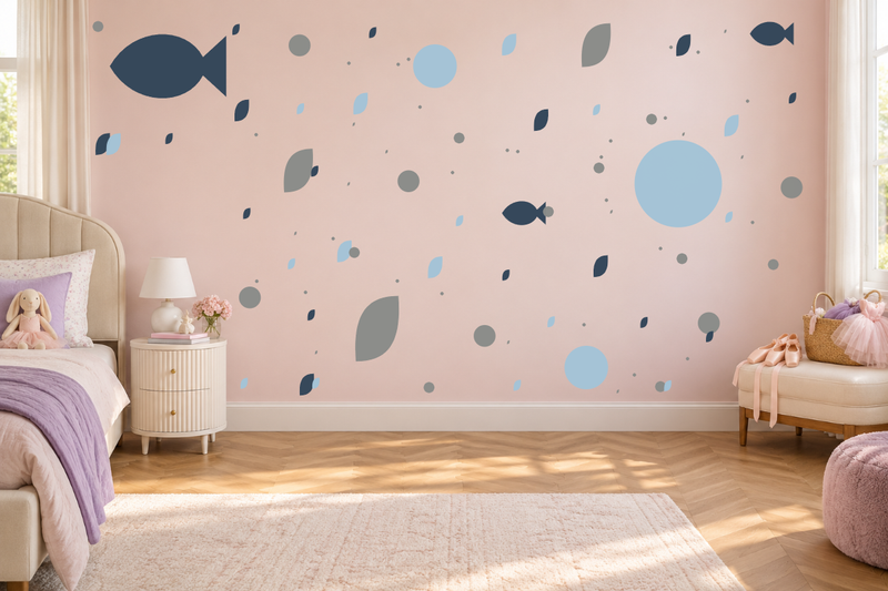 Little Fish Lagoon Wall Decal Kit