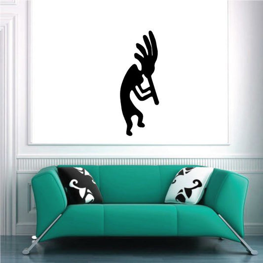 Image of Long Hair Kokopelli Decal