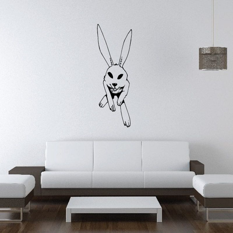 Image of Looking Up Rabbit Decal