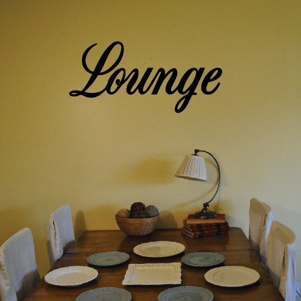 Image of Lounge Wall Decal - Vinyl Decal - Car Decal - Business Sign - MC702