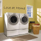 Wall decal with Love at Home lettering in black script