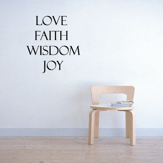 Image of Love Faith Decal