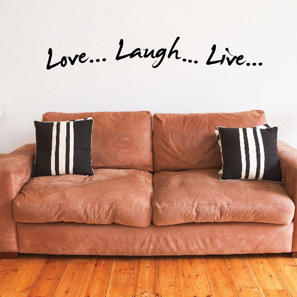 Image of Love Laugh Live Wall Decal