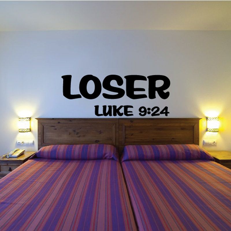 Image of Luke 9:24 Loser Decal