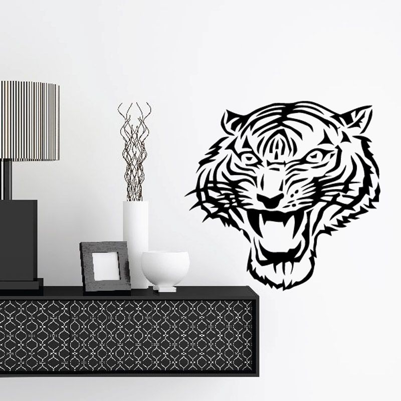 Image of Mad Tiger Head Decal