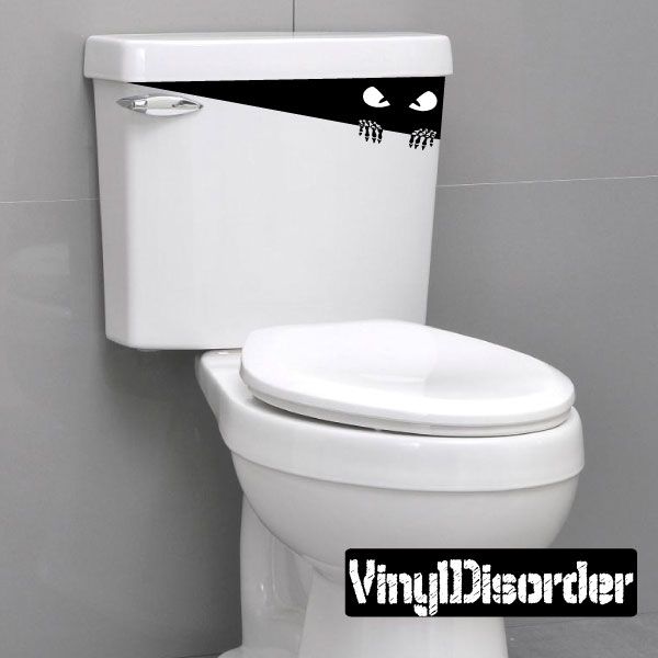 Image of Mad Toilet Monster Decal