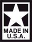 Made in the USA Decal, isolated printed sticker artwork
