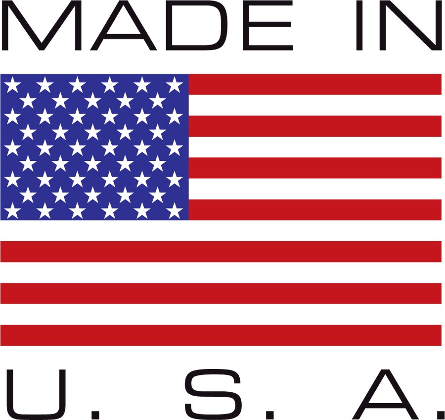 Made in the USA Ameican Flag Printed Die Cut Decal, isolated printed sticker artwork