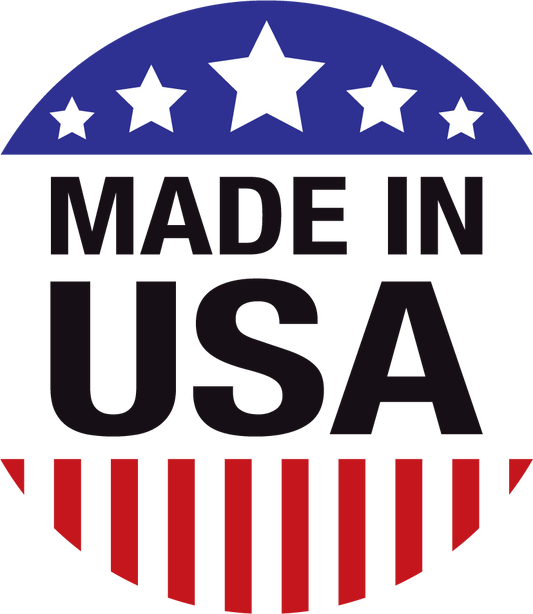Made in the USA Circle Sticker, isolated printed sticker artwork