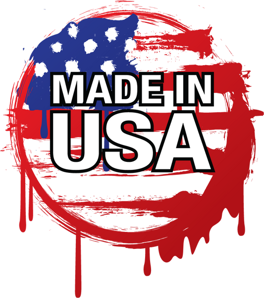 Made in the USA Grunge Sticker, isolated printed sticker artwork