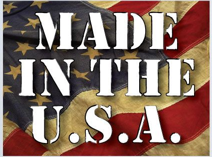 Made in the USA Weathered Flag Sticker, isolated printed sticker artwork