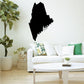 Black Maine state wall decal silhouette