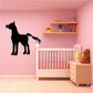 Black pony silhouette wall decal