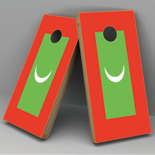 Maldives Flag Cornhole Board Vinyl Decal Wrap