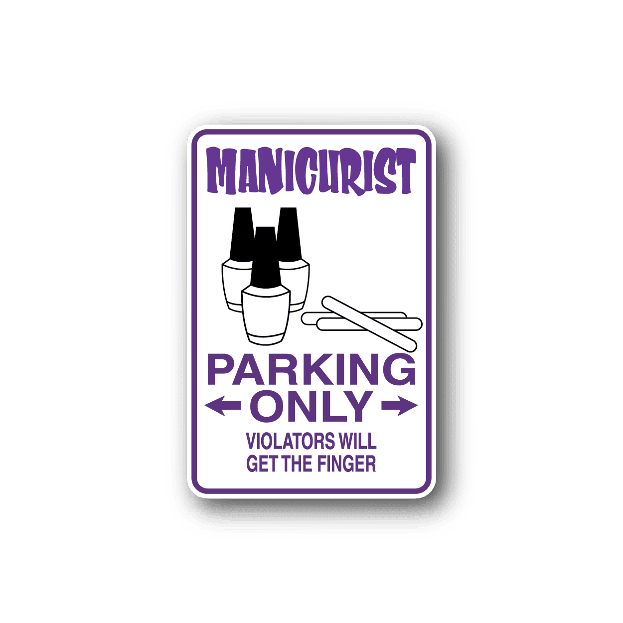 Image of Manicurist Parking Sticker