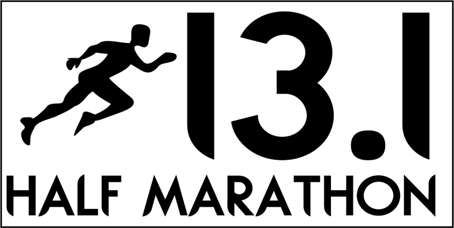 13.1 Marathon Decal, isolated printed sticker artwork