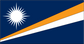 Marshall islands Flag Sticker 02, isolated printed sticker artwork