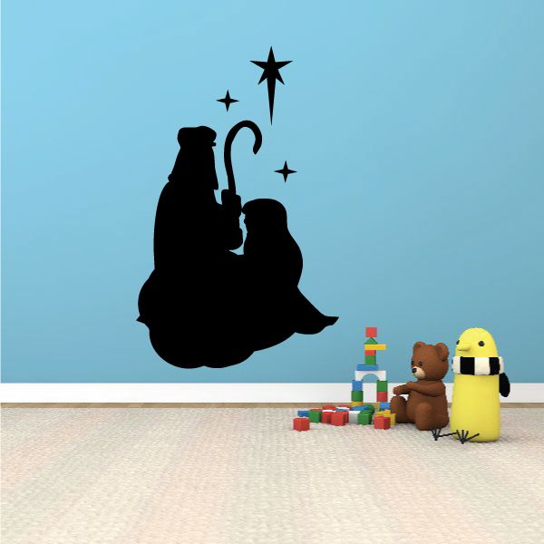 Image of Mary and Joseph Decal