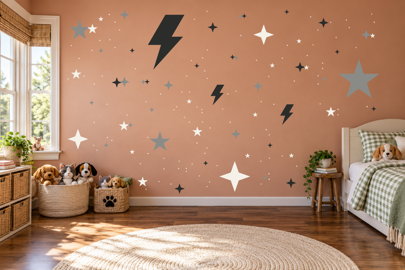 Meteor Shower Wall Decal Kit