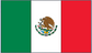 Mexico flag sticker with green, white, and red vertical stripes and centered eagle emblem