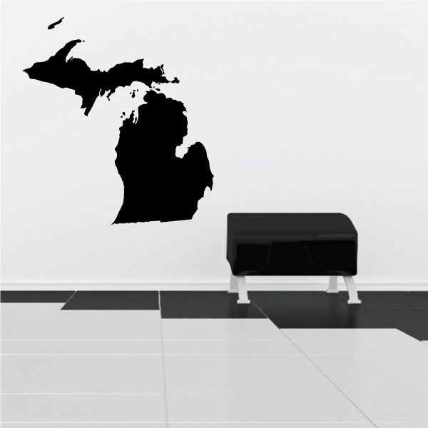 Image of Michigan Vinyl Decal - StatesMC022