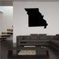 Missouri state outline decal, black