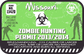 Zombie hunting permit sticker, green with Missouri text and Zombie Hunting 2013/2014