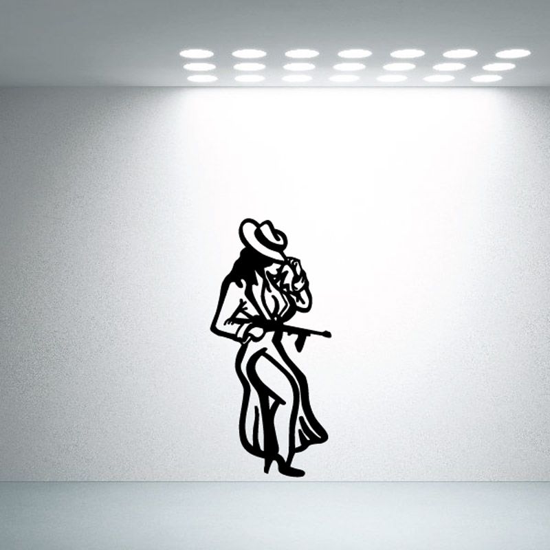 Image of Mobster Woman Decal