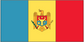 Moldova flag sticker with blue-yellow-red vertical stripes and central coat of arms