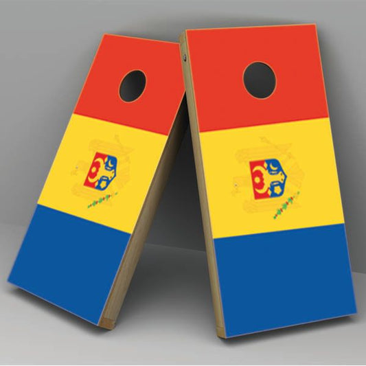 Moldova Flag Cornhole Board Vinyl Decal Wrap