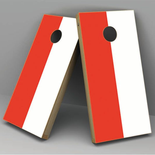 Monaco Flag Cornhole Board Vinyl Decal Wrap