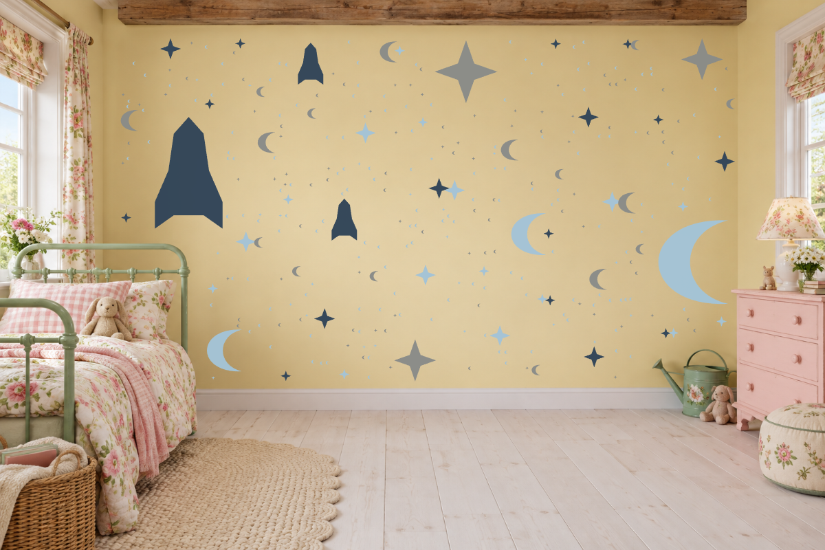 Moon Mission Wall Decal Kit
