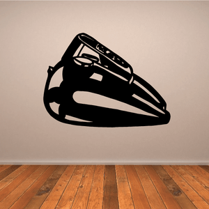 Motorcycle gas tank with gauges decal, black and white outline