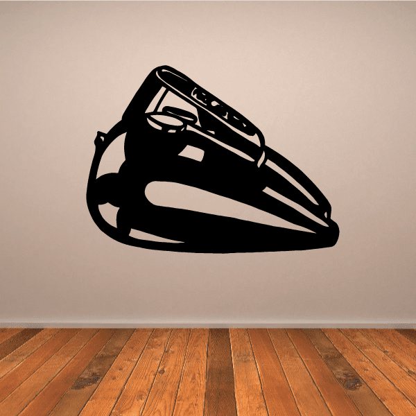 Motorcycle gas tank with gauges decal, black and white outline