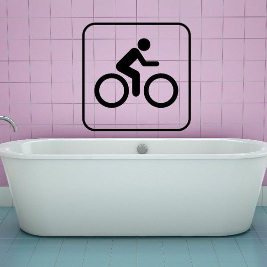 Image of Mountain Bike Sign Decal