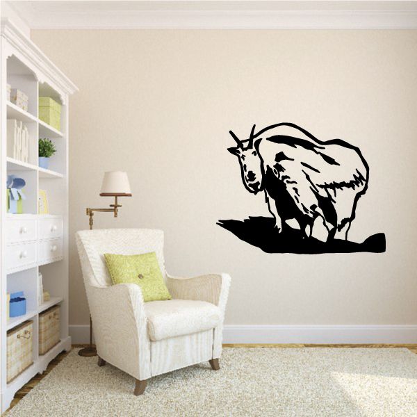 Image of Mountain Goat Looking Decal