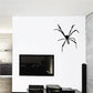 Black spider wall decal with eight legs