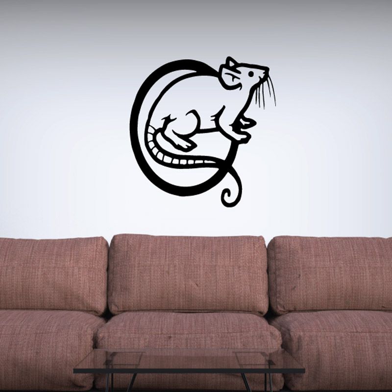 Image of Mouse with Circle Decal