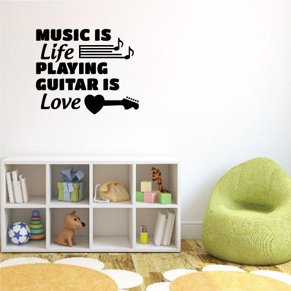 Image of Music is Life Decal