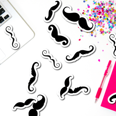 Mustache Stickers