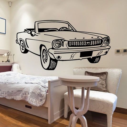 Image of Mustang Convertible Classic Car Decal