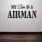 Car decal: 'My Son Is a Airman' text