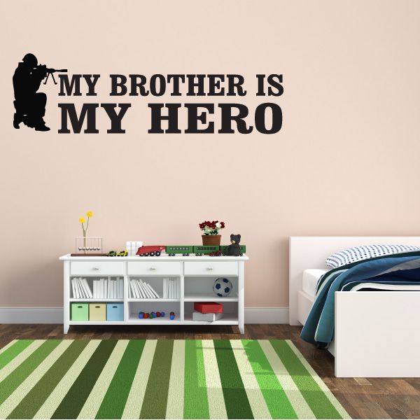 Image of My Brother Is My Hero Aiming Decal