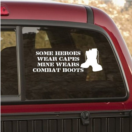 Image of My Hero Wears Boots Decal