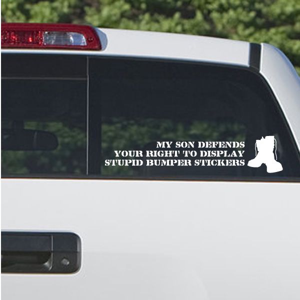 Image of My Son Defends Your Right Decal