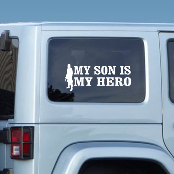 Image of My Son Is My Hero Soldier Decal