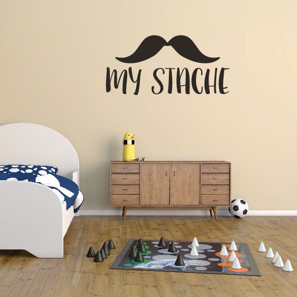 Image of My Stache Decal