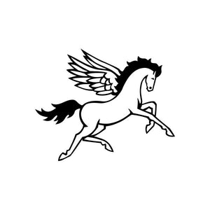Winged unicorn vinyl decal sticker